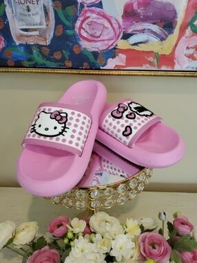 Hello Kitty Pink Slide Sandals Adult SIZE 7
